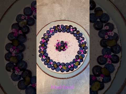 Невероятно вкусный Чизкейк с голубикой.Без духовки,быстро и вкусно.