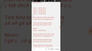 Aahiqui2 tum hi ho piano notes full piano note