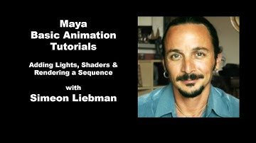 Maya 101 - Adding Lights, Shaders & Rendering Sequence Output as Mpeg4 in After Effects