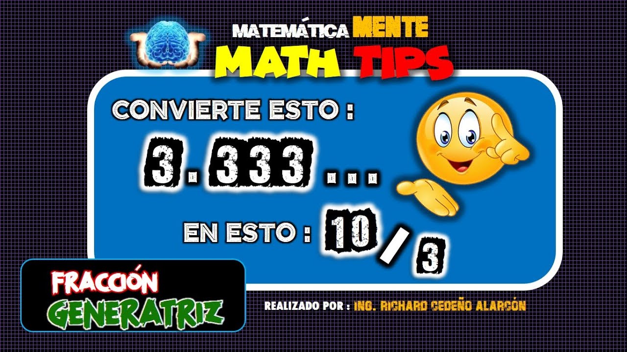 Como pasar numeros decimales a fraccion