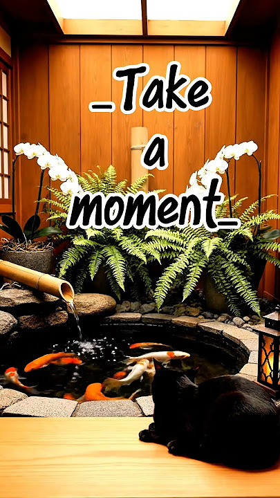 17 Seconds of Pure Peace 🌿 | Relaxing Piano & Koi Pond ASMR' #shorts