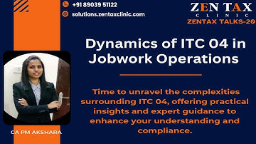 Explore the Dynamics of ITC 04 in Jobwork Operations