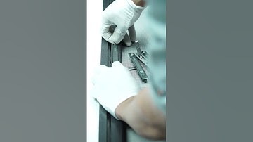 Screen window flush lock installation #factory#hardware #aluminium #window #shorts