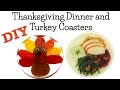 Turkey and Thanksgiving Dinner Resin Coasters DIY ~ Another Coaster Friday