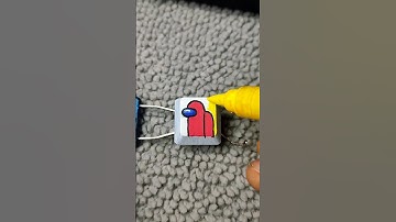 Drawing A for Among Us but on custom keyboard! #amongus #drawing #keyboard #keycaps