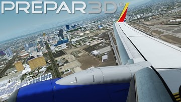 P3Dv4 - PMDG 737 NGXU 1700m runway landing