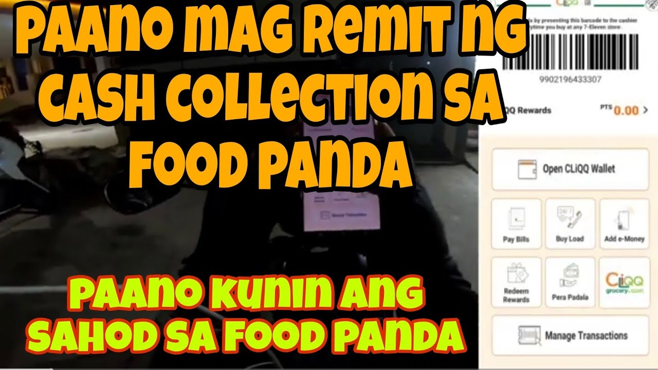 Paano mag remit ng cash collection sa food panda at paano kunin ang sahod