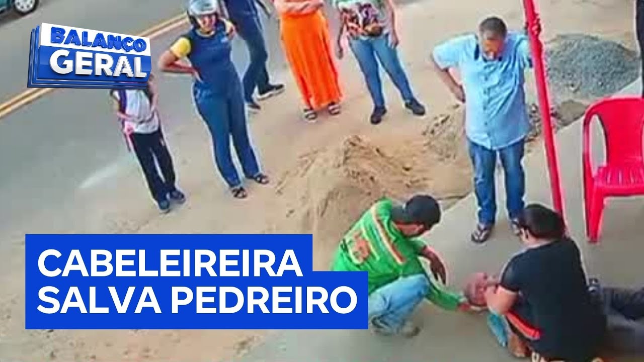 Cabelereira salva a vida de pedreiro com massagem cardíaca