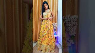 Lehenga dupatta styles | style-4 #dupattastyle #dupattadraping #lehengadupatta #lehenga #shorts screenshot 2