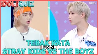 Tebak Kata Stray Kids VS The Boyz |IDOL on Quiz|SUB INDO|20200731 KBS WORLD TV