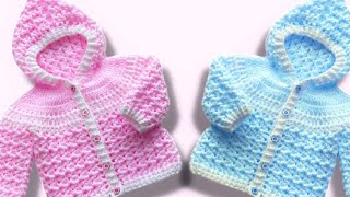 ¡OH My GOSH!! SUPER CUTE 🥰 CROCHET PATTERN/ Hooded sweater, cardigan, coat or jacket Little Alba