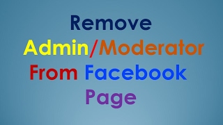 Facebook Pages Manager | Remove Admin from Facebook Page
