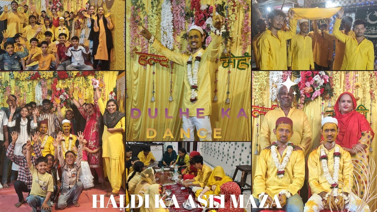 Haldi Ceremony Alhamdulillah Hua Mazedar ✨Dulhe Ki Jabardasth😂Entry Sali Ne Kiya Dance