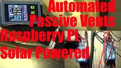 Raspberry Pi DC Linear Actuators Control Passive Venting *Automated*