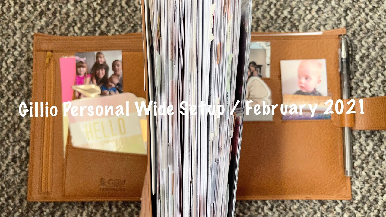 Gillio Personal Wide Setup Flip / Февраль 2021 г. // Розовый ежедневник для девочек