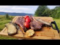 ВКУСНЕЙШИЕ СТЕЙКИ ТОМАГАВК, ЧУГУННЫЙ САДЖ И КРАСИВАЯ ПРИРОДА! ENG SUB