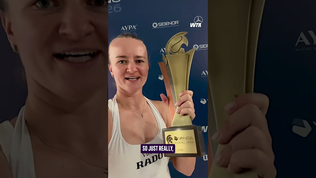 Barbora Krejcikova speaks to the people after claiming her 9th career singles title 🗣️ #wta #tennis