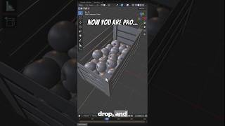 Beginners Do This... Pros Use Physics 🔥 #blenderbeginner #blendertips #blender