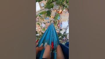 POV: going STRAIGHT DOWN on a DROP TOWER 😳 #shorts