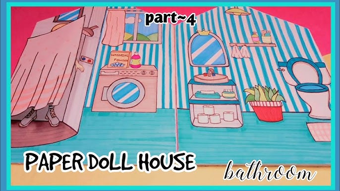 DIY PAPER DOLL HOUSE/ BEDROOM TUTORIAL/ PART~3 OF PAPER DOLL HOUSE/ZARA'S  PAPER PLAY 