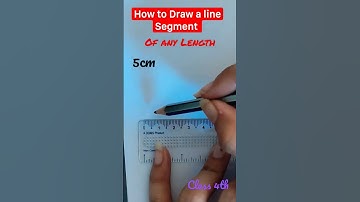 How to Draw a line Segment|Of any Length|Maths