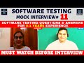 Software Testing Interview Questions for Freshers - Software Testing Mock Interview