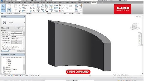 Swept Command- A swept blend creates a 3D form based on two 2D profiles