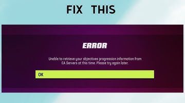 How to Fix Unable to retrieve your objectives progression information from EA Servers Madden NFL 24