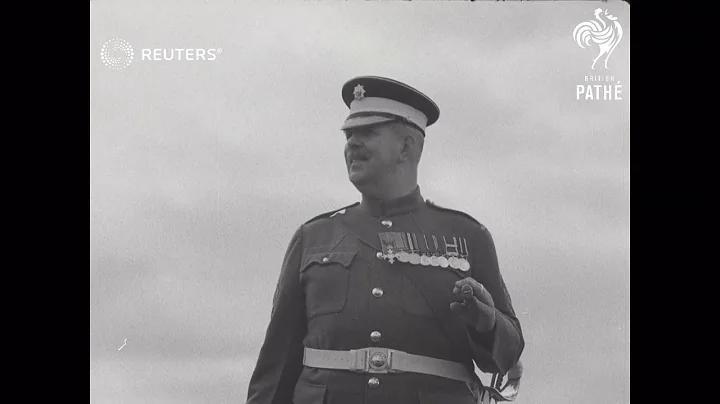 UK: RSM RONALD BRITTAIN'S LAST PARADE AT ALDERSHOT...