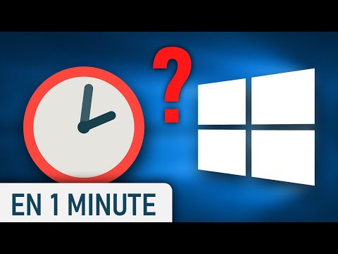 Changer l'HEURE sur Windows 10