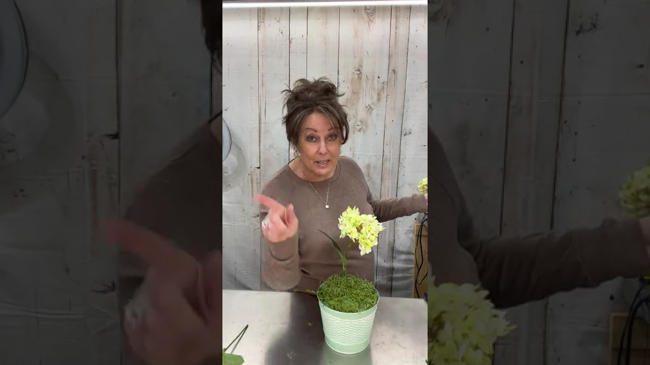 green spring centerpiece