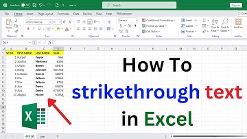 how to strikethrough text in excel | strikethrough in excel cell | how to do strikethrough in excel