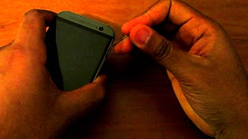 How To Remove or Install a SIM or Micro SD Into Your HTC One M8!