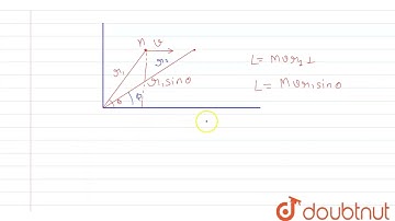 A mass M moving with a constant velocity parallel to the X-axis. Its angular momentum with respe...