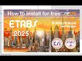 CSI ETABS v22 2025 free international