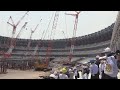NOVO ESTÁDIO OLÍMPICO DE TÓQUIO JÁ TEM 40% DA CONSTRUÇÃO CONCLUÍDA.
