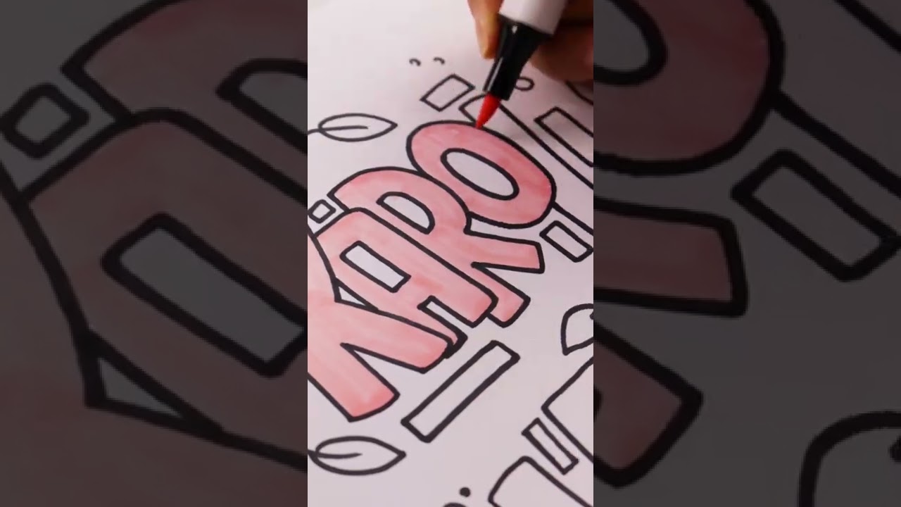 Desenhando com marcadores artísticos! Cor incrível!