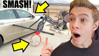 BASKETBALL HOOP SMASHES CAR FROM TORNADO WIND! by Dyches Fam 33,073 views 2 weeks ago 14 minutes, 18 seconds