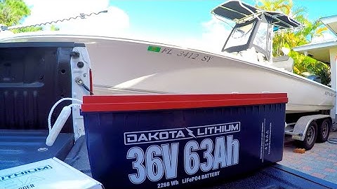 My New 36 Volt Lithium Battery Install