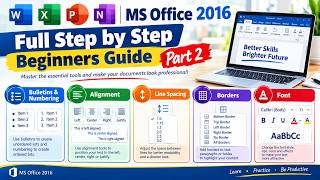MS Office 2016 Full Step-by-Step Beginners Guide | Part 2 | Word Formatting