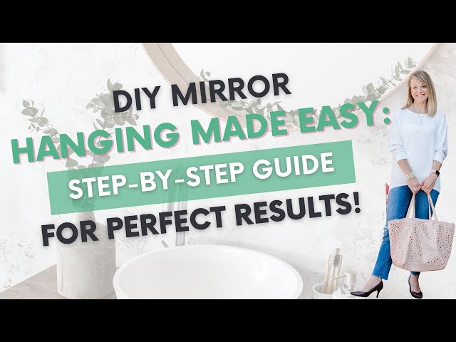 EASY AND AFFORDABLE BATHROOM MIRROR UPGRADE