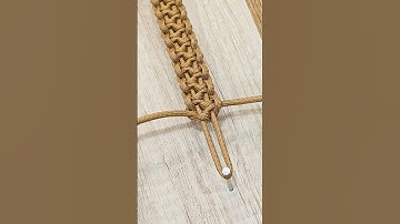 Paracord Bracelet 》Hitch knot 🤎 #paracord #bracelet #diy