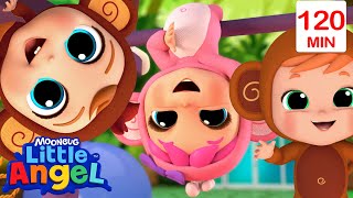 Cheeky Little Monkeys | Little Angel Fun Cartoons | Moonbug Kids Cartoon Adventure by Moonbug Kids - Cartoon Adventures 6,510 views 1 month ago 1 hour, 58 minutes