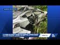 11-year-old injured after car swerves off road, hits trees Saturday morning
