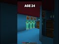 Secret house in different ages in minecraft shorts meme minecrft creposs