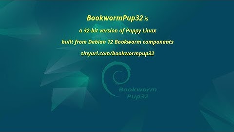 Puppy Linux - BookwormPup32 - Introduction