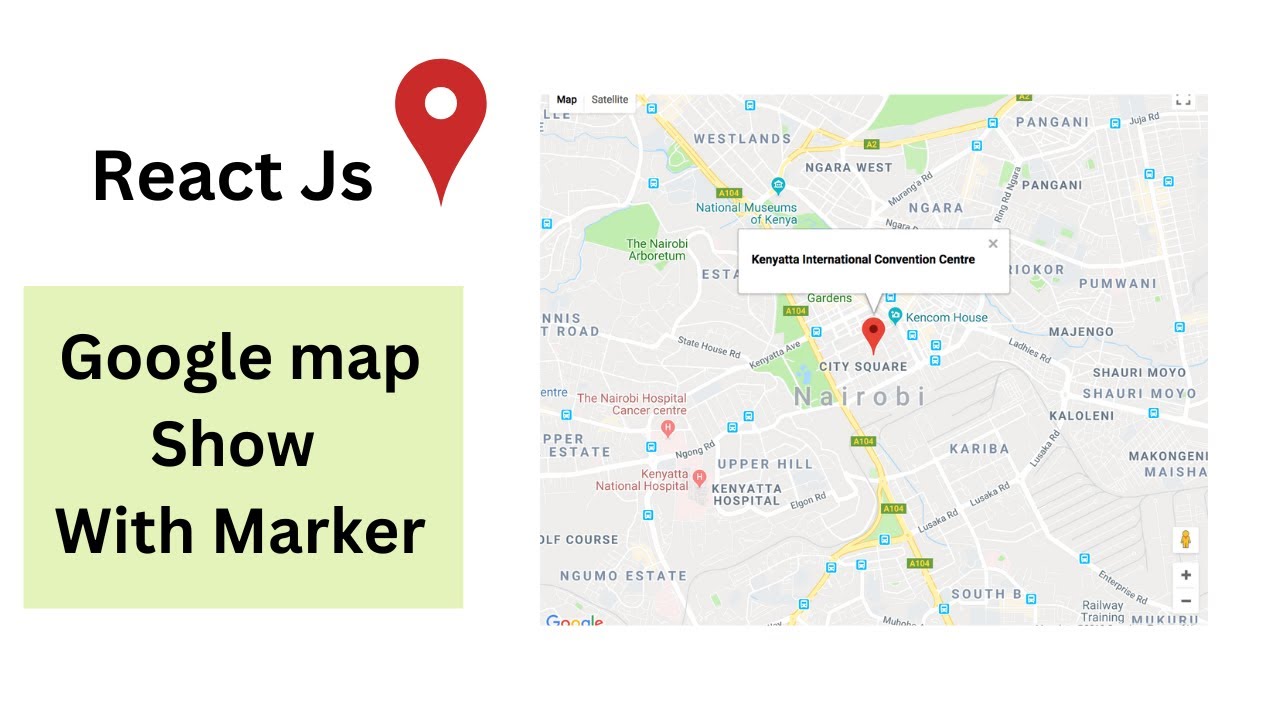 How To Add Google map In React js | React js - YouTube