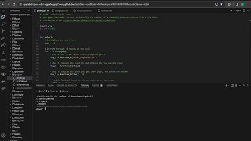 World Capitals Quiz Game