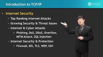 [Coursera] Introduction to TCP/IP (Jong-Moon Chung, Yonsei University) 정종문 연세대학교