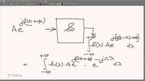 EE210x S206 One Phasor going through a Linear Shift Invariant System IIT Bombay